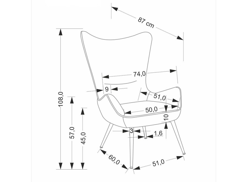 Atpūtas krēsls ID-29278