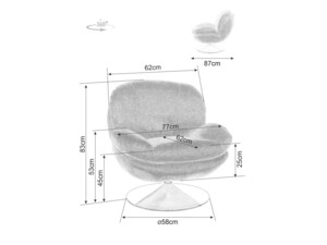 Atpūtas krēsls ID-29363