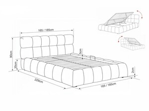 Gulta ar veļas kasti ID-29550