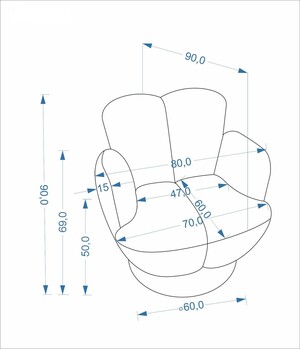 Atpūtas krēsls ID-29554