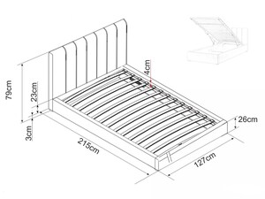 Gulta ar veļas kasti ID-29595