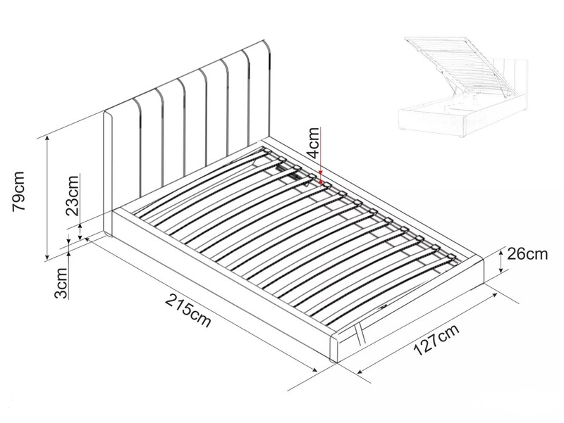 Gulta ar veļas kasti ID-29595