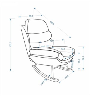 Šūpuļkrēsls ID-29669