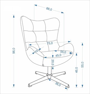 Atpūtas krēsls ID-29670