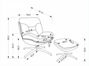 Atpūtas krēsls ID-29671