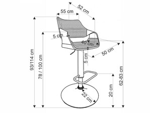 Bāra krēsls ID-29685