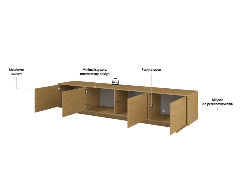 TV plaukts Tanger typ 40