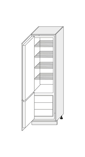 Skapis iebūvējamajam ledusskapim Logan biale D14/DL/60/207